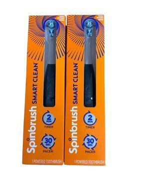 Spinbrush Smart Clean Battery Powered Electric Toothbrush for Adults bundle